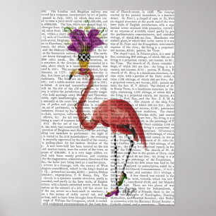 Mardi Gras Flamingo Fullt Poster