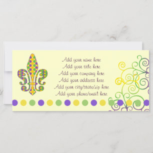 Mardi Gras Fleur de Dots