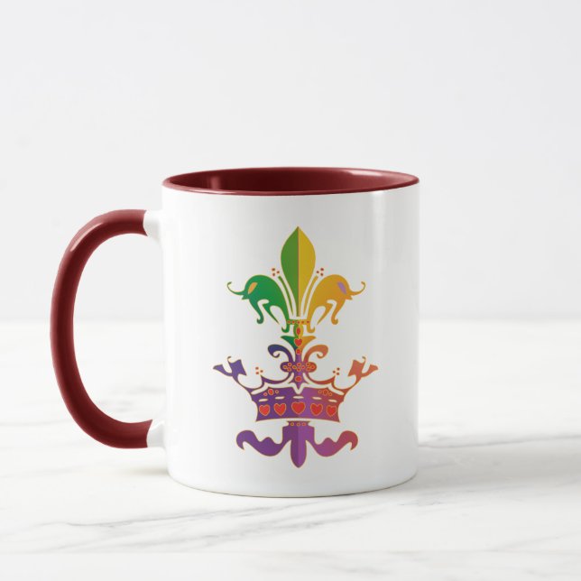 Mardi Gras Fleur de Kröna Mugg (Vänster)