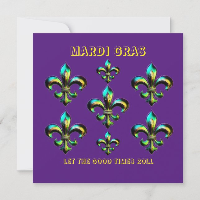 Mardi Gras Fleur De Lis (Framsida)