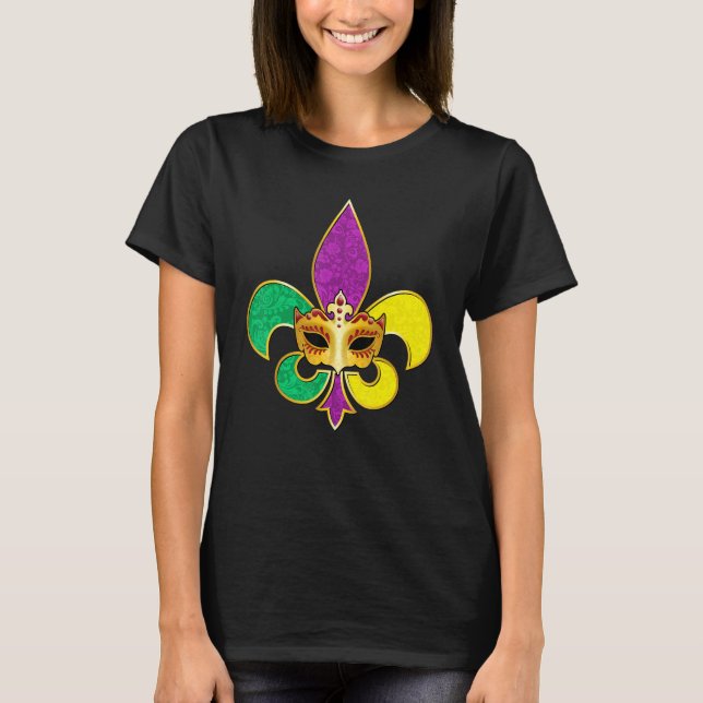 Mardi Gras Fleur De Lis 2023 Party Festival Men Wo T Shirt (Framsida)