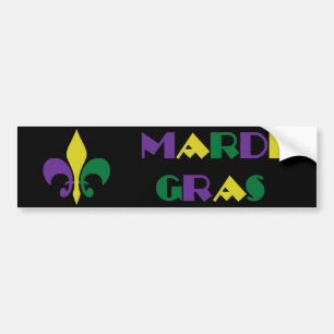 Mardi Gras ~ Fleur De Lis Bildekal