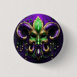 Mardi Gras Fleur De Lis Design Knapp