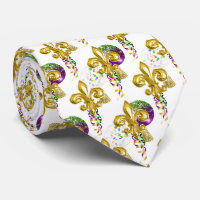 Mardi Gras Fleur De Lis Guld Firande
