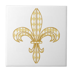 Mardi Gras Fleur De Lis Kakelplatta