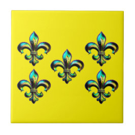 Mardi Gras Fleur De Lis Kakelplatta