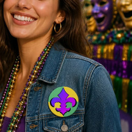 Mardi Gras | Fleur De Lis Knappar