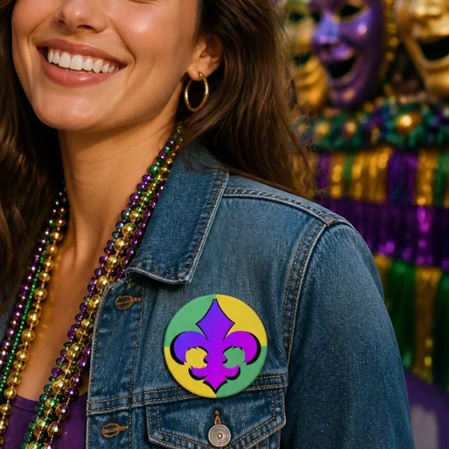 Mardi Gras | Fleur De Lis Knappar (Skapare uppladdad)