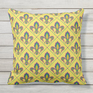 Mardi Gras Fleur De Lis Kudde