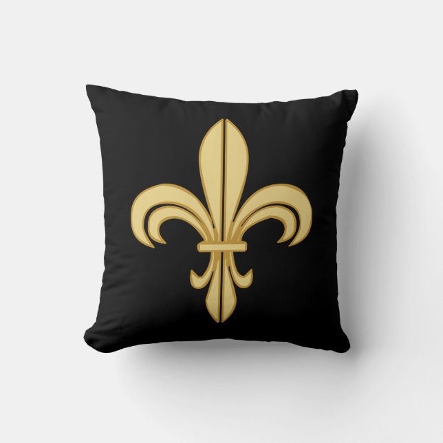 Mardi Gras Fleur De Lis Kudde (Framsida)