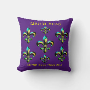 Mardi Gras Fleur De Lis Kudde