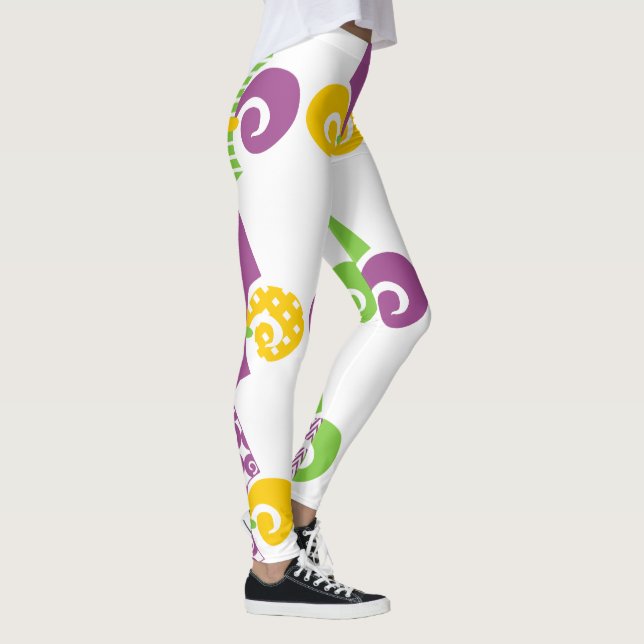Mardi Gras Fleur de Lis Leggings (Höger)