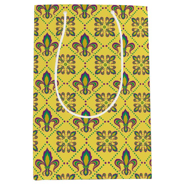 Mardi Gras Fleur De Lis Mönster (Framsidan)