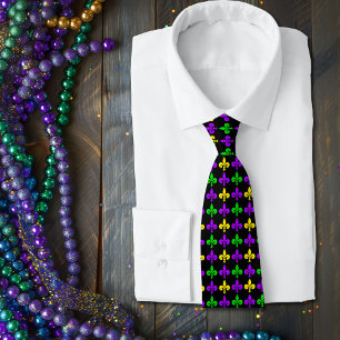 Mardi Gras Fleur de Lis Mönster Slips
