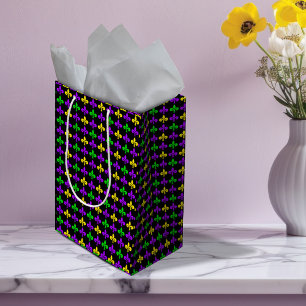 Mardi Gras Fleur de Lis Mönster Tissue Paper
