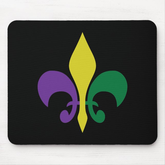Mardi Gras ~ Fleur De Lis Musmatta (Framsidan)