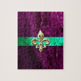 Mardi Gras Fleur De Lis nya Orleans Pussel
