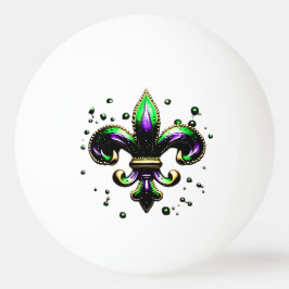 Mardi Gras Fleur de Lis Pingisboll