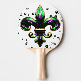 Mardi Gras Fleur de Lis Pingisracket