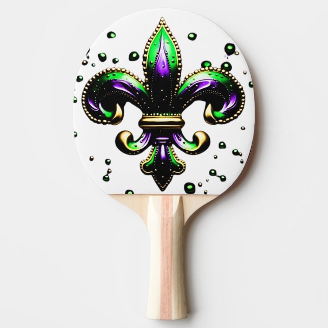 Mardi Gras Fleur de Lis Pingisracket (Framsidan)