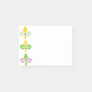Mardi Gras Fleur de Lis Post-it Block