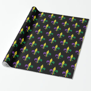 Mardi Gras ~ Fleur De Lis Presentpapper