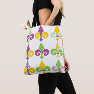 Mardi Gras Fleur de Lis Tygkasse