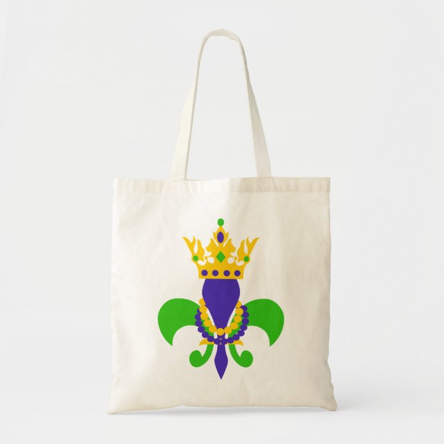 Mardi Gras Fleur de Lis Tygkasse (Framsidan)