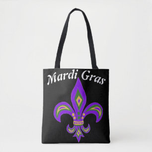 Mardi gras Fleur de Lis Tygkasse