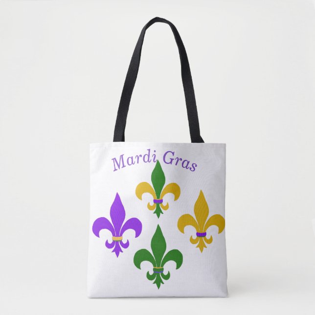 Mardi Gras Fleur de Lis Tygkasse (Framsida)