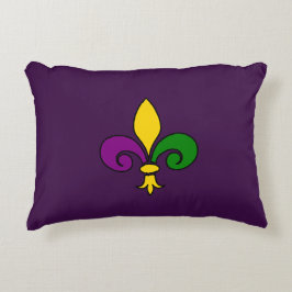 Mardi Gras fleur-de-lys Prydnadskudde