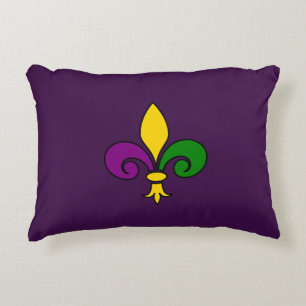 Mardi Gras fleur-de-lys Prydnadskudde