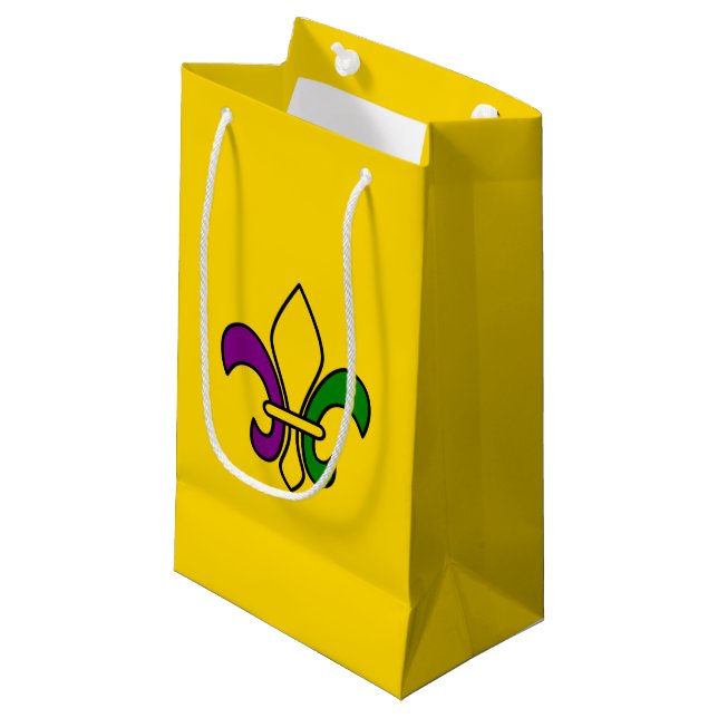 Mardi Gras fleur-de-lys Small Gift Bag (Framsidan Vinklad)