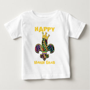 Mardi Gras Fleur firar Tee