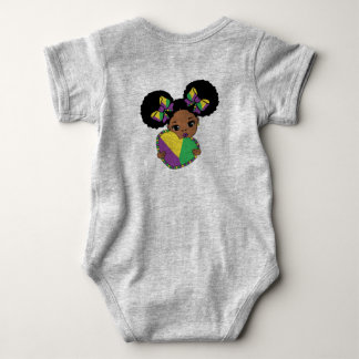 Mardi Gras Flicka Holding Heart T Shirt