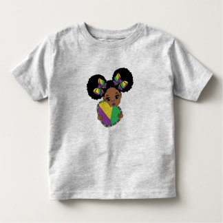 Mardi Gras Flicka Holding Heart T Shirt