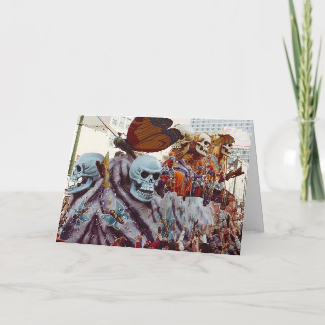 Mardi Gras Flyter Kort (Framsida)