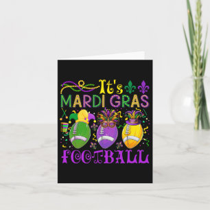Mardi Gras Football Player Team Costume Maske Kort