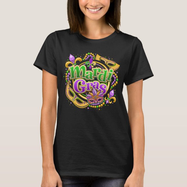 Mardi Gras for Women Mardi Gras 2023 Carnival Par T Shirt (Framsida)