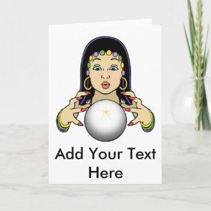 Mardi Gras Fortune Teller Kort