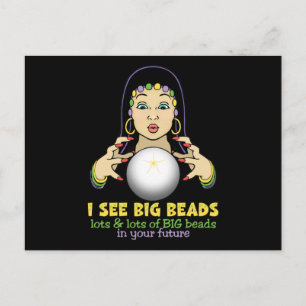 Mardi Gras Fortune Teller Vykort