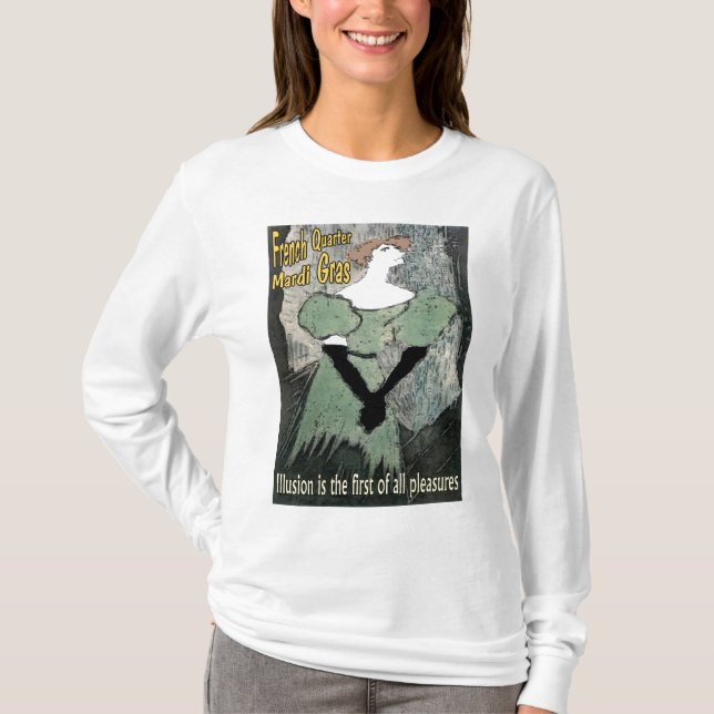 Mardi Gras Fransk Quarter T-shirt (Framsida)