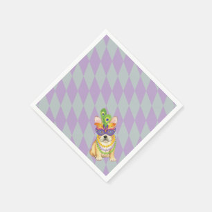 Mardi Gras Frenchie Pappersservett