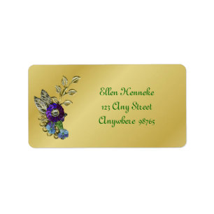 Mardi Gras Frolic Adressetikett