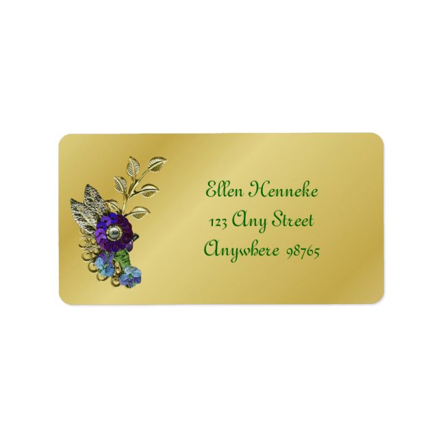 Mardi Gras Frolic Adressetikett (Framsidan)