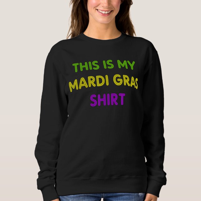 Mardi Gras Funny Party Unique New Orleans T Shirt (Framsida)