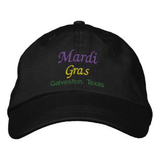 Mardi Gras Galveston Texas Broderad Keps