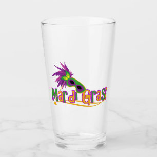 Mardi Gras Glaskopp