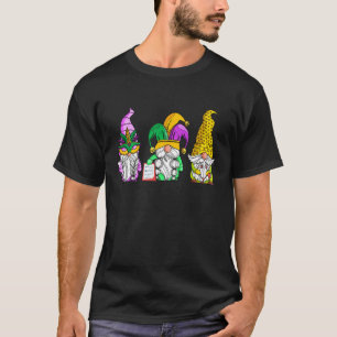 Mardi Gras Gnomes Holding Mask Kärlek Mardi Gras G T Shirt