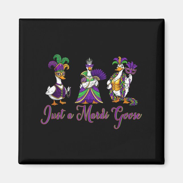 Mardi Gras Goose 2026 Gift Funny Tee Men,women  Magnet (Framsidan)